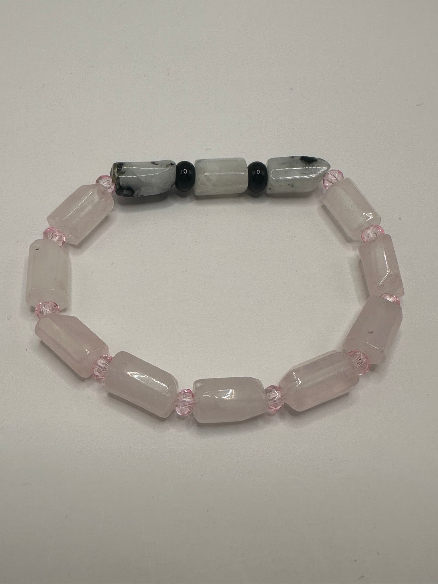 Rose Quartz and Moonstone Bracelet