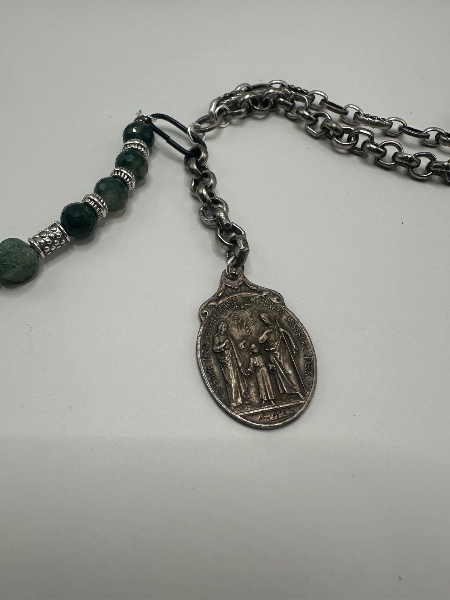 Moss Agate Amulet of Earthen Grasp