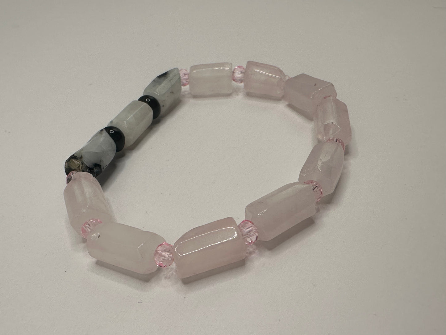 Rose Quartz and Moonstone Bracelet