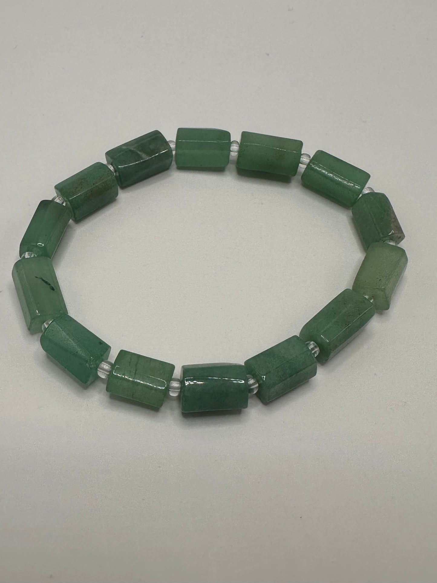 Green Aventurine Barrel Bracelet