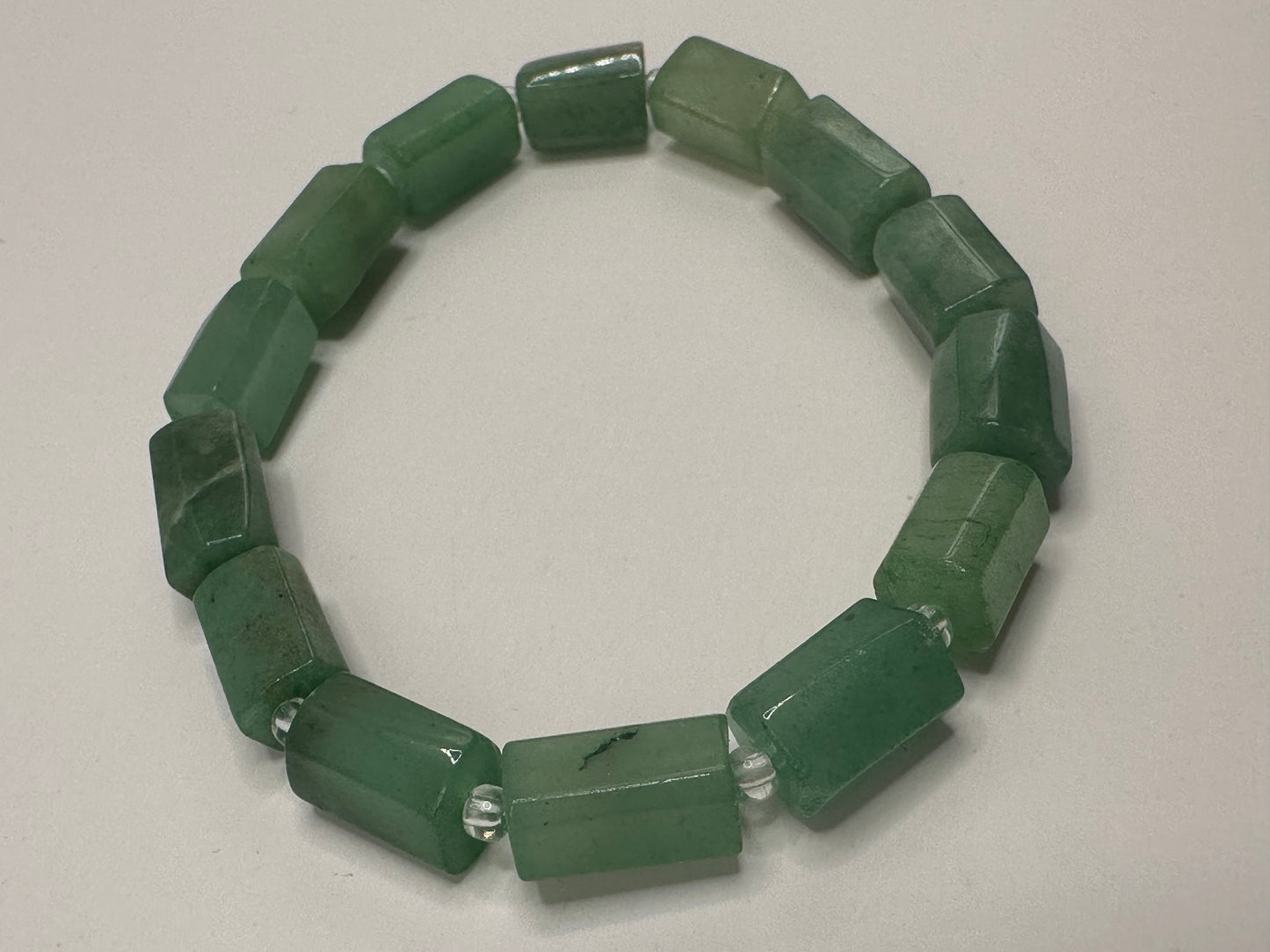 Green Aventurine Barrel Bracelet