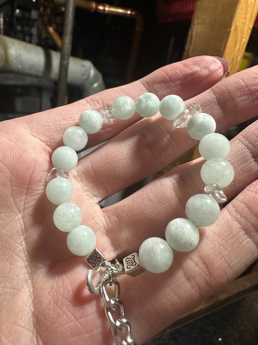 Green Moonstone Bracelet